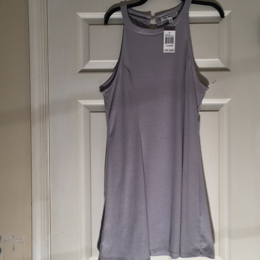 Silver sleeveless dress